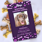 Emotional Support Animal ID Service Pet Dog Foto Badge