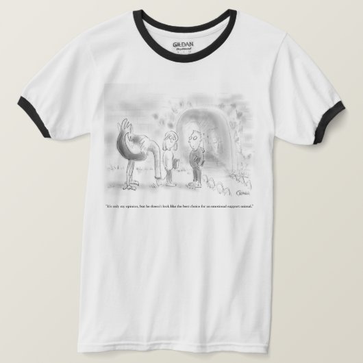 Emotional Support Animal T-Shirt (Design voorkant)