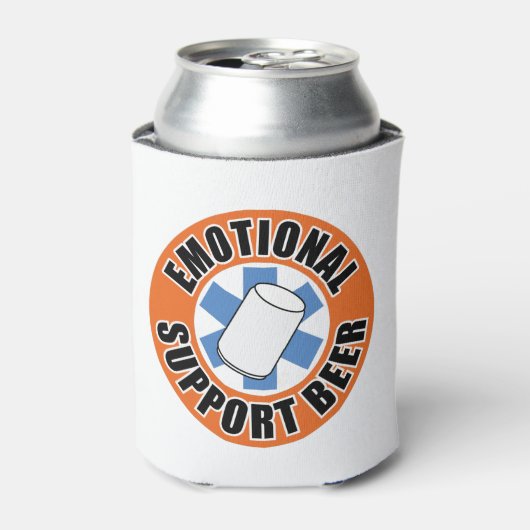 Emotional Support Beer - Koelbox Blikjeskoeler (Blikje Voorkant)