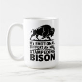 Emotional Support Bison Neurodivergent Humor Koffiemok (Links)