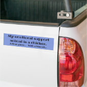 Emotional Support Chicken Bumpersticker (Op Truck)