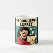 Emotional Support Coffee – Pop Art Comfort