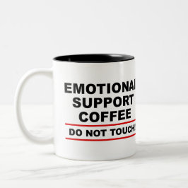 Emotional Support Coffee Tweekleurige Koffiemok