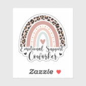 Emotional Support Cowerker, Funny Coworkers Friend Sticker (Vel)