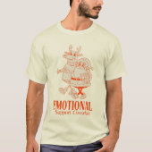 Emotional Support Coworker Funny Christmas Office  T-shirt (Voorkant)