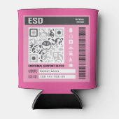 Emotional Support Device Pink Blikjeskoeler (Voorkant)