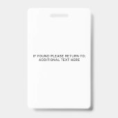 Emotional Support Dog Photo ID Badge (Achterkant)