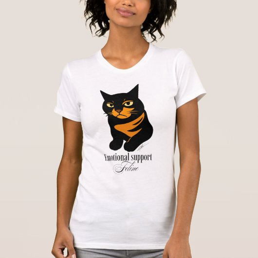 Emotional support feline t-shirt (Voorkant)