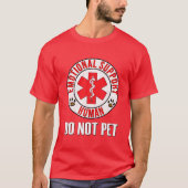 Emotional Support Human Do not Pet - Service Dog L T-shirt (Voorkant)