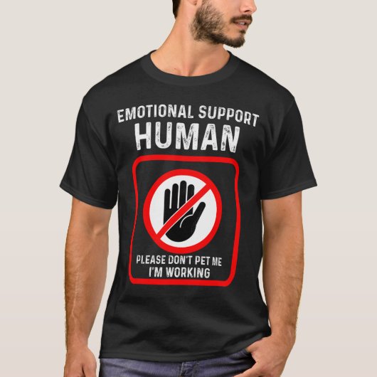 Emotional Support Human Halloween Costume T-shirt (Voorkant)