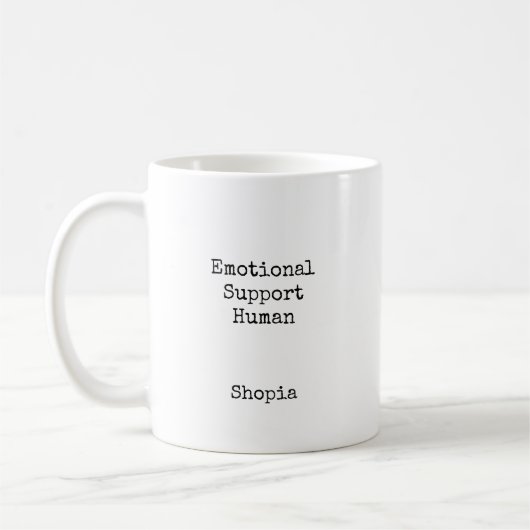 Emotional Support Human Personalized  Koffiemok (Links)
