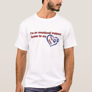 Emotional Support Human to my Cocker Spaniel T-shirt