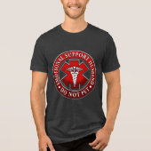 Emotional Support Husband Tri-Blend Shirt (Voorkant)