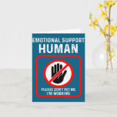 Emotional Support Mensen Halloween Kostuum Hallowe Kaart (Gele Bloem)
