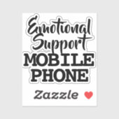 Emotional Support Mobile Phone Sticker (Vel)