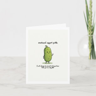 Emotional Support Pickle Kaart