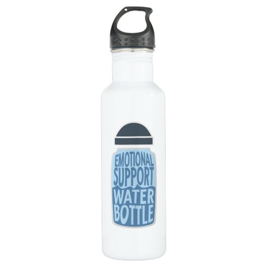 Emotional Support Water Bottle – Funny  Waterfles (Voorkant)