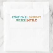 Emotional Support Water Bottle Rechthoekige Sticker (Tas)