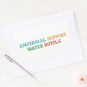 Emotional Support Water Bottle Rechthoekige Sticker (Envelop)