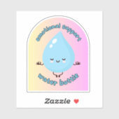 Emotional Support Water Bottle Sticker (Vel)