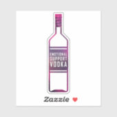 "Emotional Support wodka" sticker (Vel)
