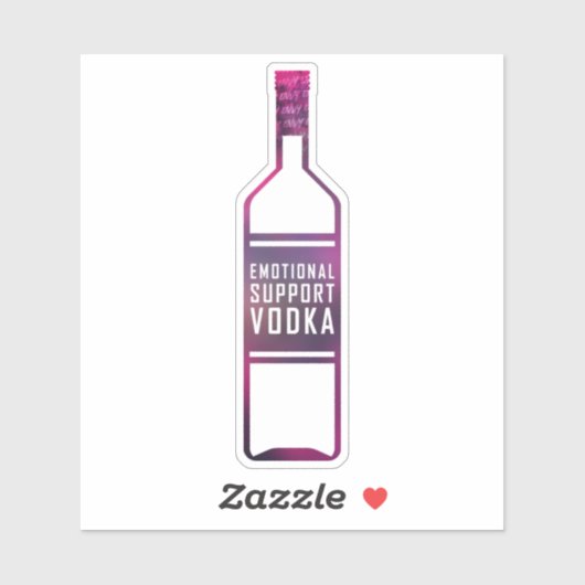 "Emotional Support wodka" sticker (Vel)