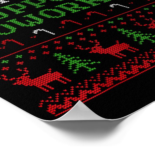 Emotional Suprt Coworker Funny Ugly Christmas Swea Poster (Hoek)