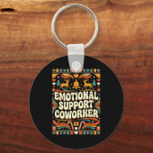 Emotional Suprt Coworker Funny Ugly Christmas Swea Sleutelhanger (Voorkant)