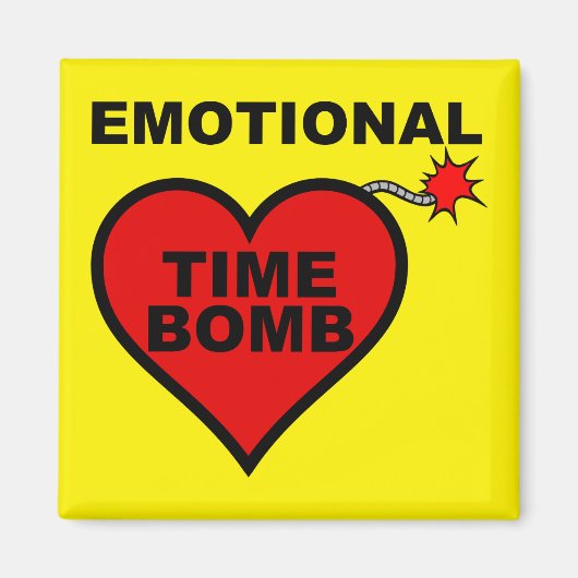 Emotional Time Bomb Funny Fridge Magnet (Voorkant)