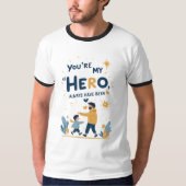 Emotional Tribute T-shirt: Altijd al mijn held gew T-shirt (Voorkant)