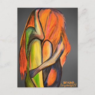 Emotionales Be Kind yourself Design Briefkaart