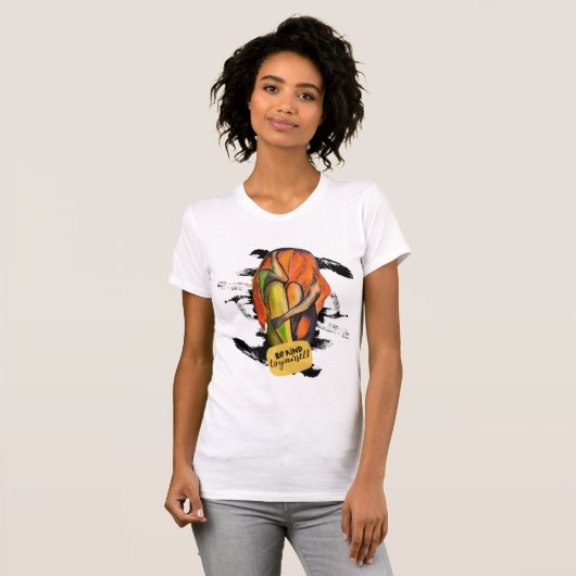Emotionales Be Kind Yourself Design T-Shirt (Voorkant volledig)