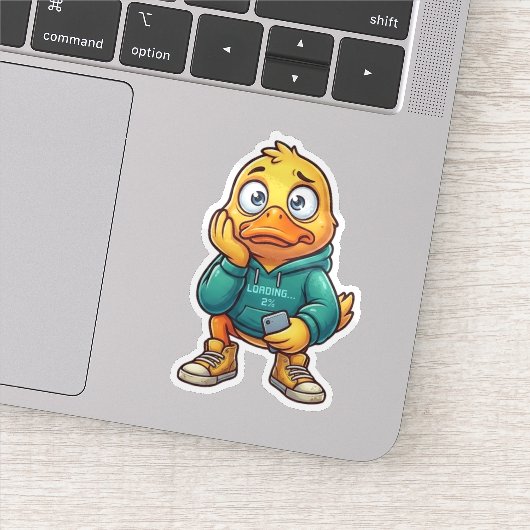 Emotionally Buffering Duck Sticker (Detail)
