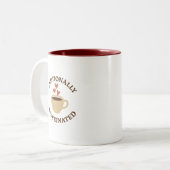 Emotionally Caffeinated – Bold Coffee Mug Tweekleurige Koffiemok (Voorkant links)