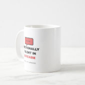 Emotionally Fluent In Sarcasm Funny Mug Koffiemok (Voorkant links)
