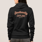 Emotionally Offline – Vintage Minimalist Hoodie (Achterkant)