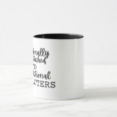 "Emotioneel aan fictieve karakters verbonden" Mok (Midden)