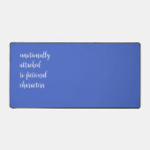 Emotioneel aan Fictional Characters bevestigd Bureaumat (Voorkant)