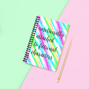 Emotioneel aan Fictional Characters bevestigd Notitieboek