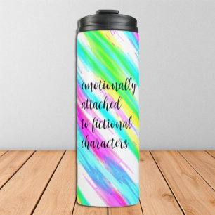 Emotioneel aan Fictional Characters bevestigd Thermosbeker