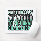 Emotioneel aan Fictionele Karakters bevestigd Muismat (Met muis)