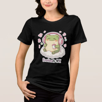 Emotioneel AFK Kikker T-shirt – Cute Gamer Kikker
