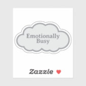 Emotioneel Bezig - Herkenbare Cloud Sticker (Vel)