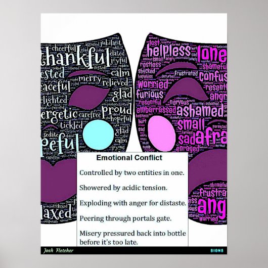 Emotioneel Conflict Poster (Voorkant)
