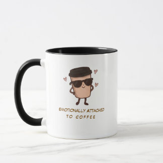 Emotioneel Gebonden Aan Koffie Grappige Koffiemok Mok