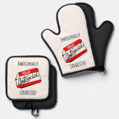 Emotioneel geëxtraheerd ovenwant & pannenlap set (Voorkant / Achterkant)