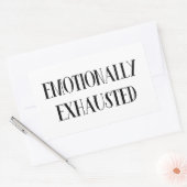 Emotioneel geëxtraheerd rechthoekige sticker (Envelop)