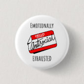 Emotioneel geëxtraheerd ronde button 3,2 cm (Voorkant)