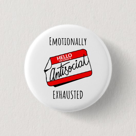 Emotioneel geëxtraheerd ronde button 3,2 cm (Voorkant)