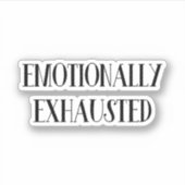 Emotioneel geëxtraheerd sticker (Voorkant)